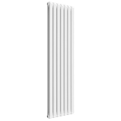 Reina Coneva Vertical - White Mild Steel Designer Single Radiator -1800mm x 510mm