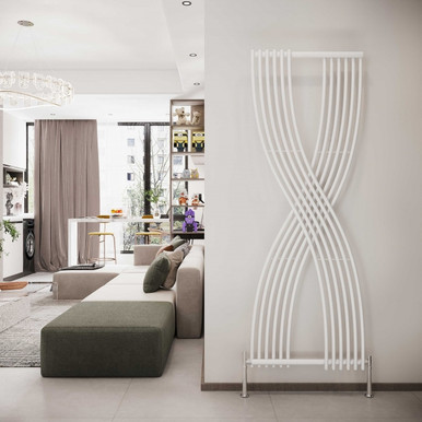 Reina Dimaro - White Vertical Designer Radiator - 1760mm x 620mm