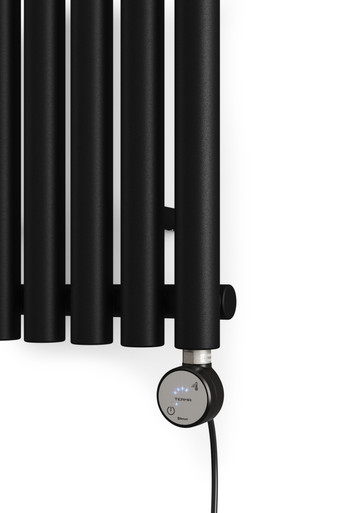 Terma Rolo Room Bluetooth Electric Radiator - 1800mm x 370mm - Heban Black