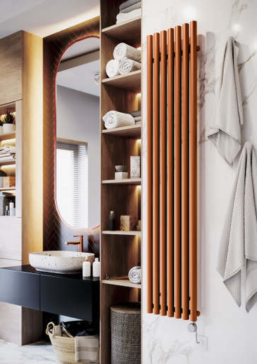 Terma Rolo Room Bluetooth Electric Radiator - 1800mm x 370mm - True Copper