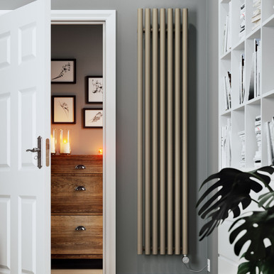 Terma Rolo Room Bluetooth Electric Radiator - 1800mm x 370mm -Quartz Mocha