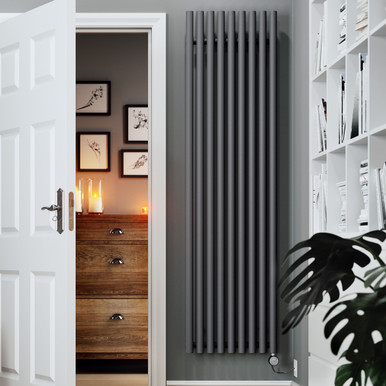 Terma Rolo Room Bluetooth Electric Radiator - 1800mm x 480mm - Modern Grey