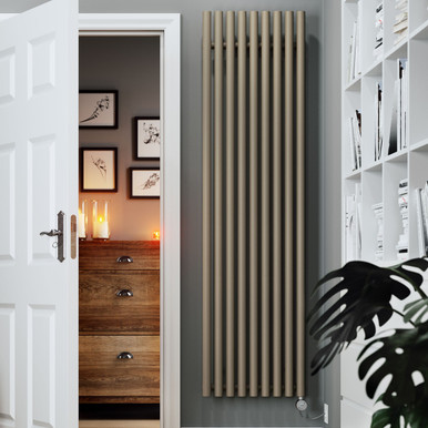 Terma Rolo Room Bluetooth Electric Radiator - 1800mm x 480mm - Quartz Mocha