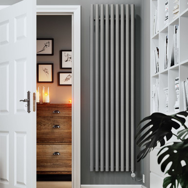 Terma Rolo Room Bluetooth Electric Radiator - 1800mm x 480mm - Salt n Pepper