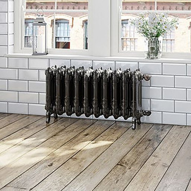 OXFORD FREESTANDING Cast Iron Radiator, 470/852 - Raw Metal