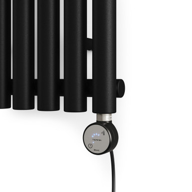 Terma ROLO-ROOM-E 1800 x 370 Electric Radiator - Heban Black