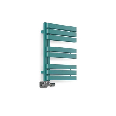 Terma WARP S 655 x 500 Heated Towel Rail - RAL 5018 Matt Teal