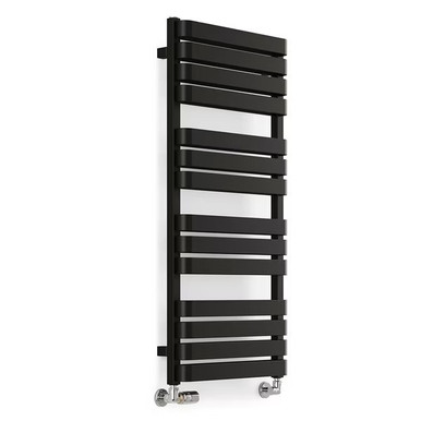 Terma WARP T BOLD 1110 x 500 Heated Towel Rail - Soft 9005 Matt Black