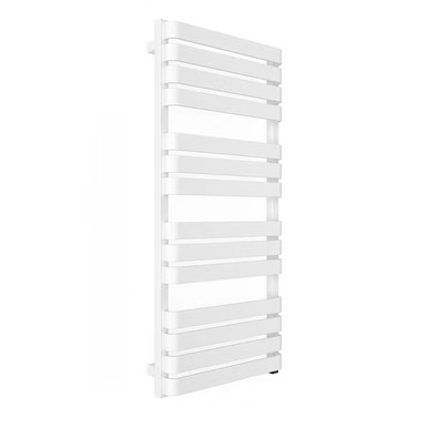 Terma WARP T BOLD 1110 x 500 Heated Towel Rail - Soft 9016 Matt White