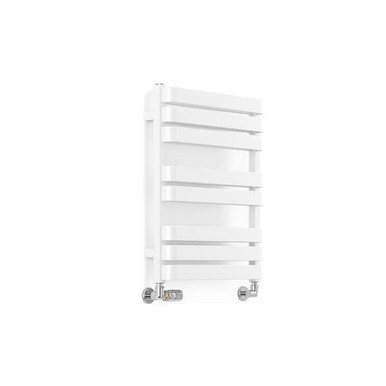 Terma WARP T BOLD 655 x 500 Heated Towel Rail - Soft 9016 Matt White