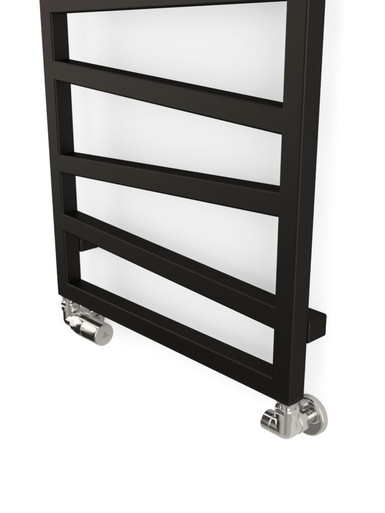Terma ZIG ZAG 1070 x 500  Heated Towel Rail - Heban Black