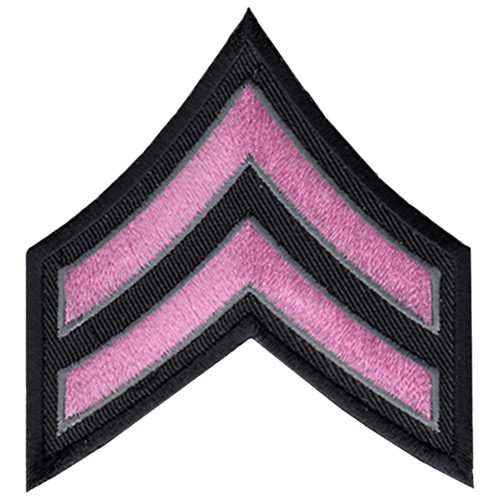 Pink Line - CPL Chevrons, Pink/Grey on Black, 3" Wide