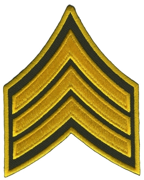 CHICAGO POLICE SERGEANT CHEVRON RANK INSIGNIA PATCH: Subdued (TWILL)