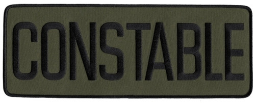CONSTABLE Back Patch, Black/O.D., 11x4"
