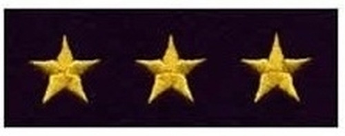 Stars - Continuous, Felt, Medium Gold/Dk Navy, 5/8" Star