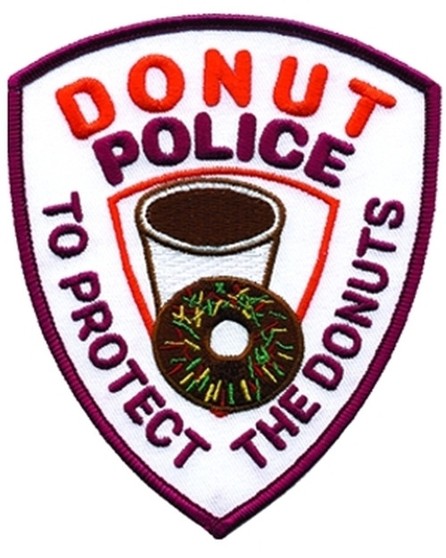 DONUT POLICE Collector Patch, 4x5"