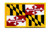 Maryland State Flag Patch, 3-3/8x2"