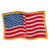 U.S. Flag Patch, Wavy, Medium Gold, 3-1/2x2-1/4"