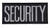 SECURITY Chest Patch, Grey/Black, Heat Seal, 4x2"