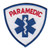 PARAMEDIC Shoulder Patch, Red/Royal, 3-9/16x3-9/16"