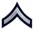 PFC Chevrons, White/Navy, 3" Wide