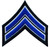 CPL Chevrons, Royal-White/Black, 3-1/2" Wide