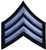 SGT Chevrons (NY), Silver-Royal/Black, 3" Wide