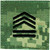 ROTC Rank - Sergeant 1st Class - OCP w/hook - 2 x 2"