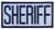 SHERIFF Chest Patch, Reflective, Black/Reflective Grey, 4x2"