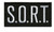 S.O.R.T.Chest Patch, Hook, White/Black, 4x2"