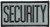 SECURITY Chest Patch, Reflective, Hook, Black/Reflective Grey, 4x2"