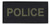 POLICE Chest Patch, Printed, Hook w/Loop, Tactical Stlye, O.D./Black, 5-1/2x2-5/8"