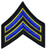 CPL Chevrons, Merrowed Border, Royal-Medium Gold/Black, 3" W