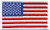 U.S. Flag Patch, Hook, White Border, 3-1/4x1-13/16"