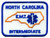 NORTH CAROLINA INTERMEDIATE Shoulder Patch, Blue, 4x3"