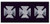Maltese Crosses - Continuous, Felt, Silver/Dark Navy, 3/4" Cross