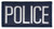 POLICE Chest Patch, White/Navy, 4x2"