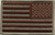 U.S. Flag Patch, Reverse, Hook, Desert, 3-3/8x2"