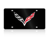 C7 Corvette Black Acrylic License Plate