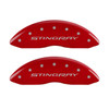 Corvette Stingray Brake Caliper Cover Red (front)