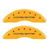 Corvette Brake Caliper Cover Yellow (front)