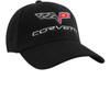 C6 Corvette Black Brushed Twill Hat 