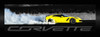 Yellow C7 Corvette Z06 Burnout Framed Canvas Picture