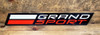 C7 Corvette Grand Sport Emblem Metal Sign (on wood background)