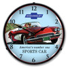 1961 Red Corvette LED Backlit Clock