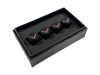 C7 Corvette Black Metal Valve Stem Caps - Knurled