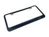 C8 Corvette Stingray Black License Plate Frame - angled