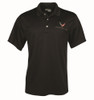 C8 Corvette PGA Airflux Performance Polo Shirt - black