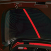 C6 Corvette Color Match Split Window Trim (on Red Car - inside)