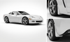 C6 Corvette Color Match Splash Guards - on White Vette